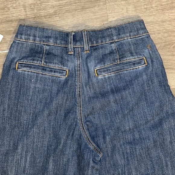 Anthropologie Pilcro Seamed Flounce high rise wide leg jeans - Picture 12 of 12